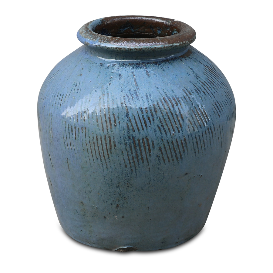 Earthenware Pot Blue